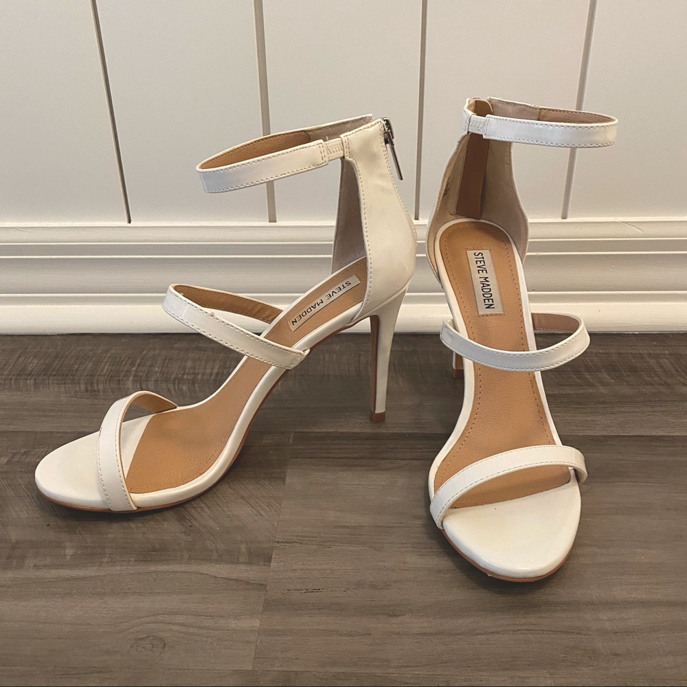 Steve Madden White Heels